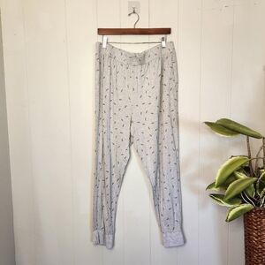 Penningtons TiVoglio Gray Pull On Full Length PJ Pants Pyjamas Loungewear 1x